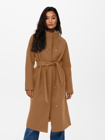 ONLY Between-Seasons Coat 'ONLEMMA LIFE' in Brown: front