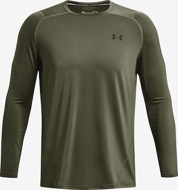 UNDER ARMOUR Performance Shirt ' Armour Fitted ' in Green: front