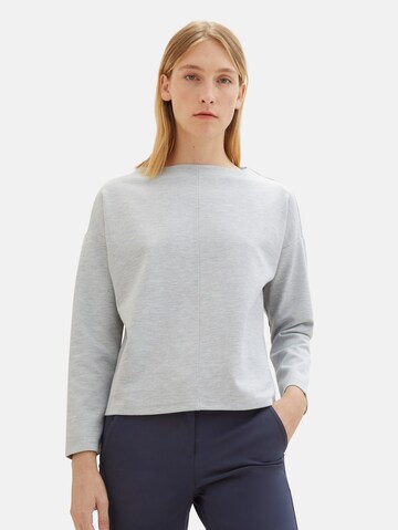 TOM TAILOR Sweatshirt in Grijs: voorkant