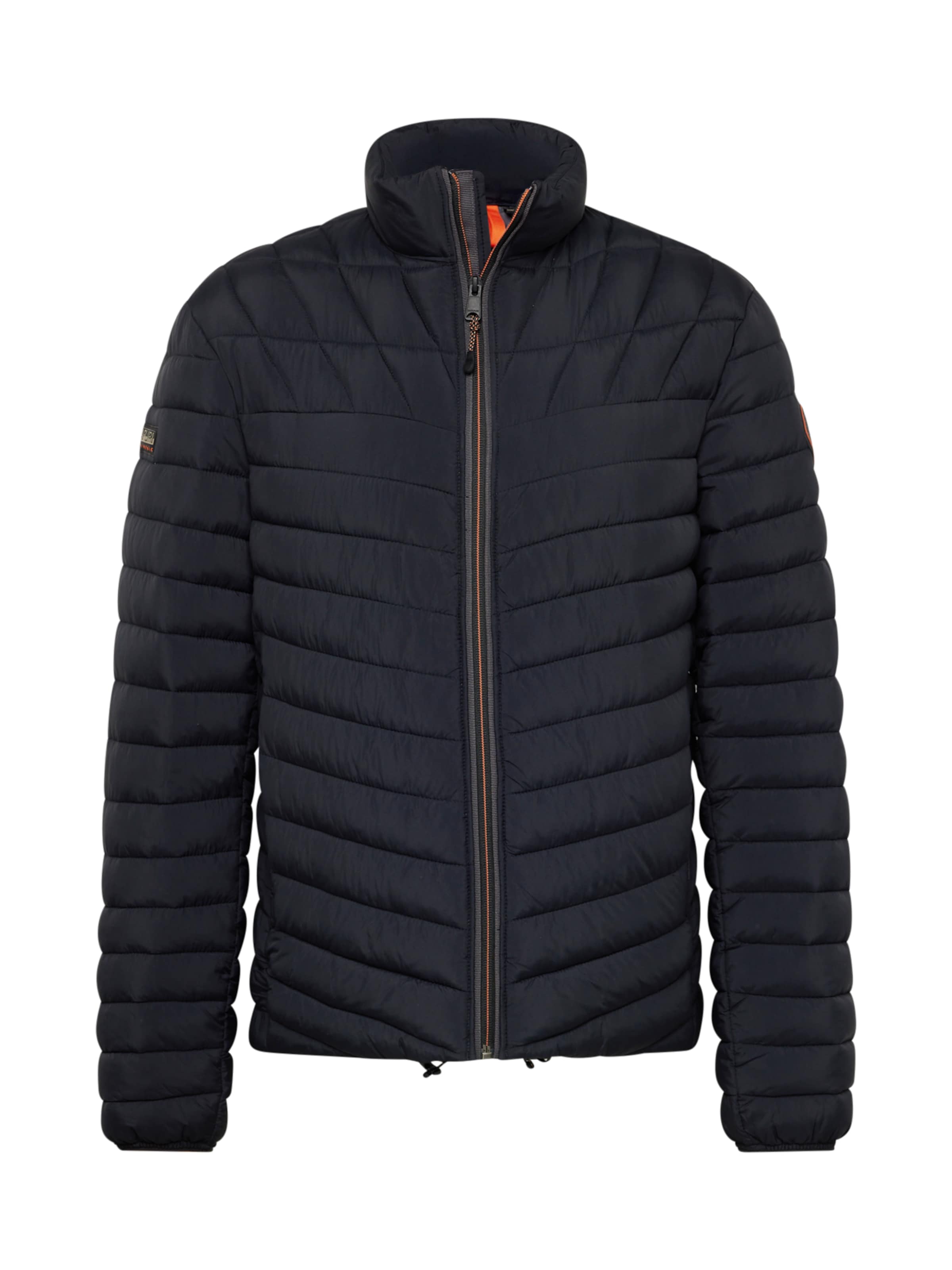 NAPAPIJRI Φθινοπωρινό και ανοιξιάτικο μπουφάν 'A-Lapaz' σε μαύρο: μπροστά