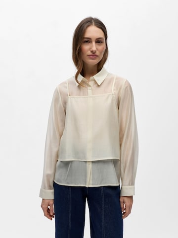 OBJECT - Blusa 'OBJElisa' en beige: frente
