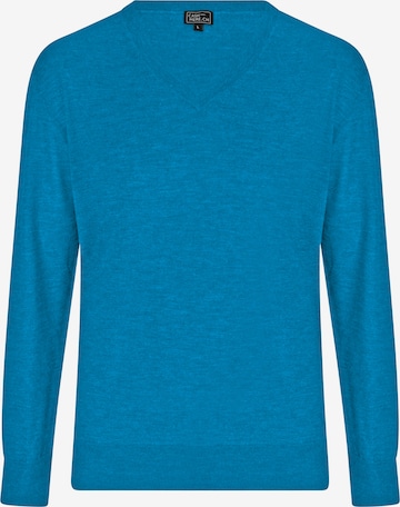 Pull-over CASH-MERE.CH en bleu : devant