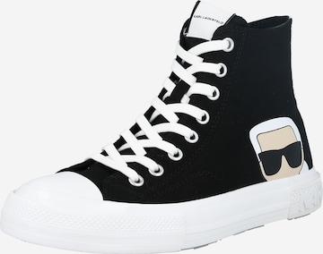 Karl Lagerfeld Sneakers hoog 'KAMPUS III' in Zwart: voorkant