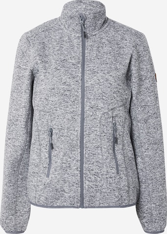 Whistler Athletic Fleece Jacket 'Samani' in Grey: front