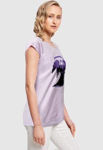 T-shirt 'Harry Potter - Graveyard Silhouette' ABSOLUTE CULT en violet
