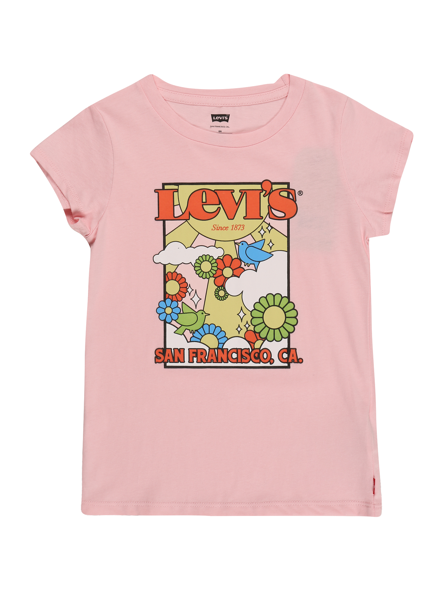 Dzieci (92-140 cm) Dziewczynki LEVIS Koszulka w kolorze Różowy Pudrowym 