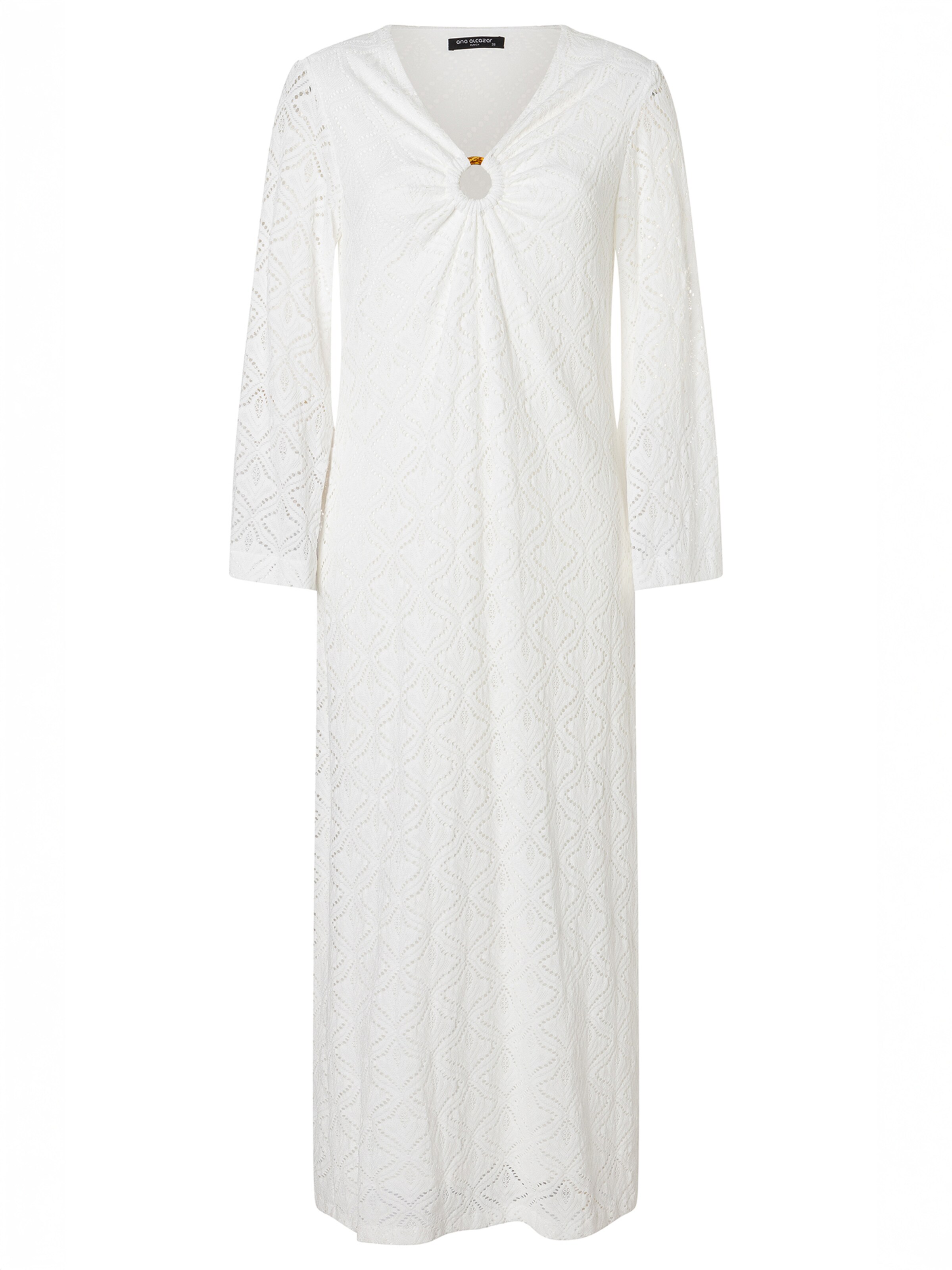 Ana Alcazar Jurk &#x27;Zalena&#x27; in de kleur Wit, Productweergave