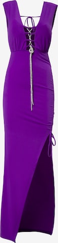 purpurinė Influencer Vakarinė suknelė: priekis