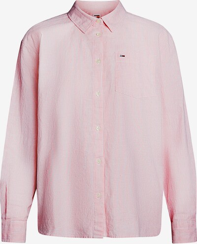 Tommy Jeans Blouse in de kleur Blauw / Navy / Pink / Wit, Productweergave