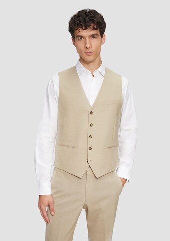 s.Oliver BLACK LABEL Gilet in Beige: voorkant