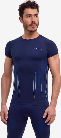 FALKE Base Layer in Blau: Vorderseite