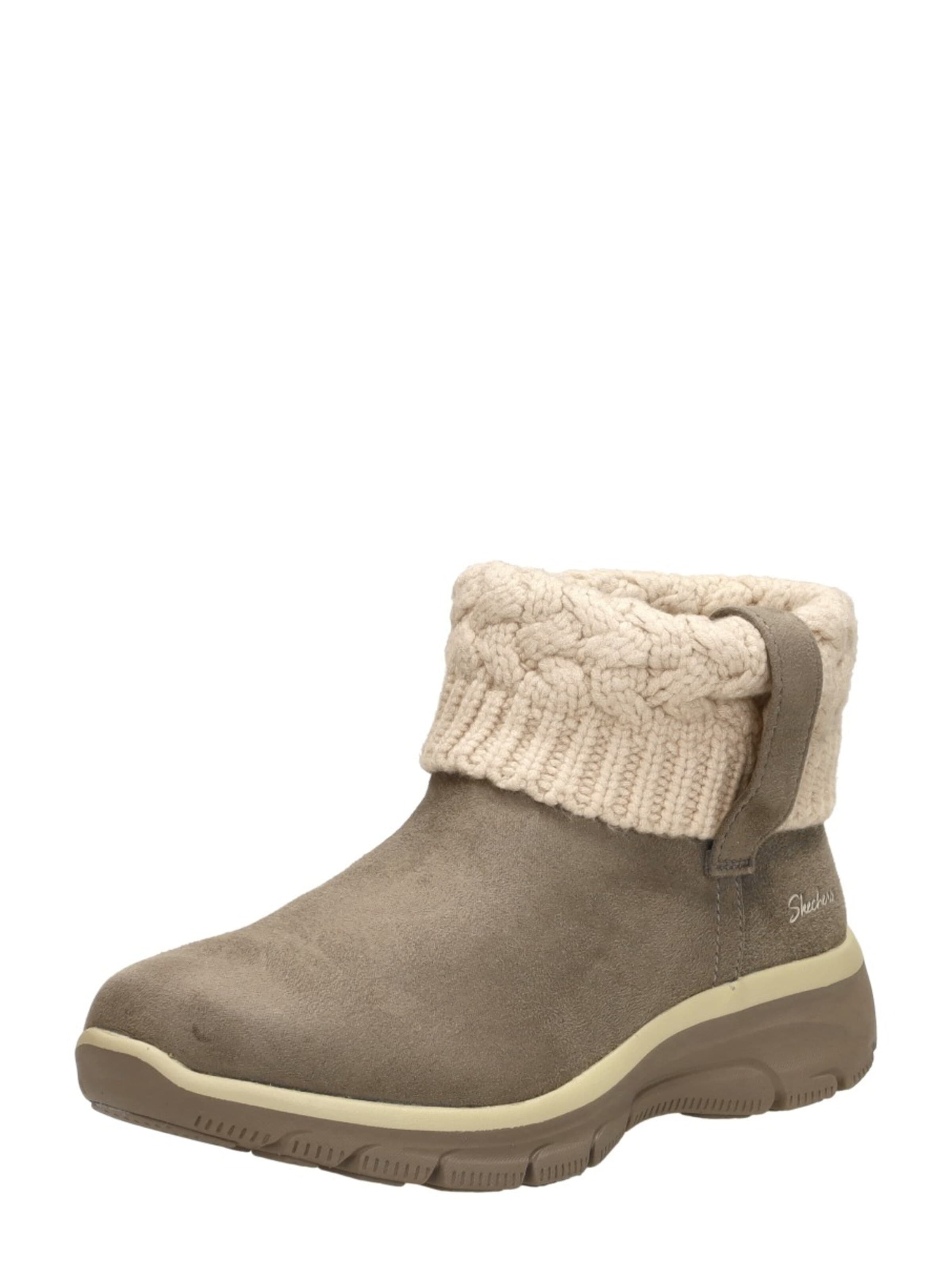 SKECHERS Boots 'Enkellaarsjes Plat' in Grey