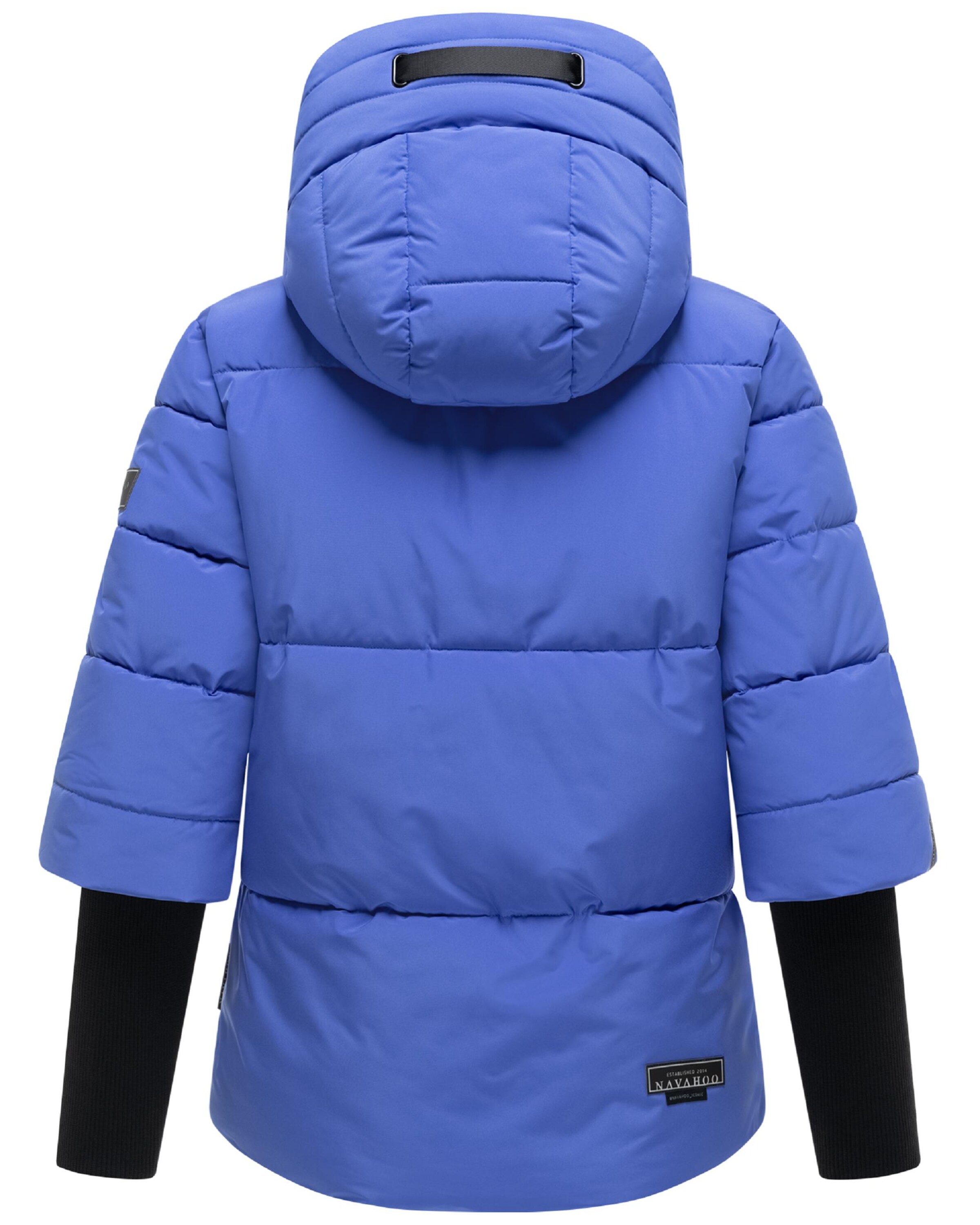 NAVAHOO Winterjas 'Lotusherz XIV' in Blauw