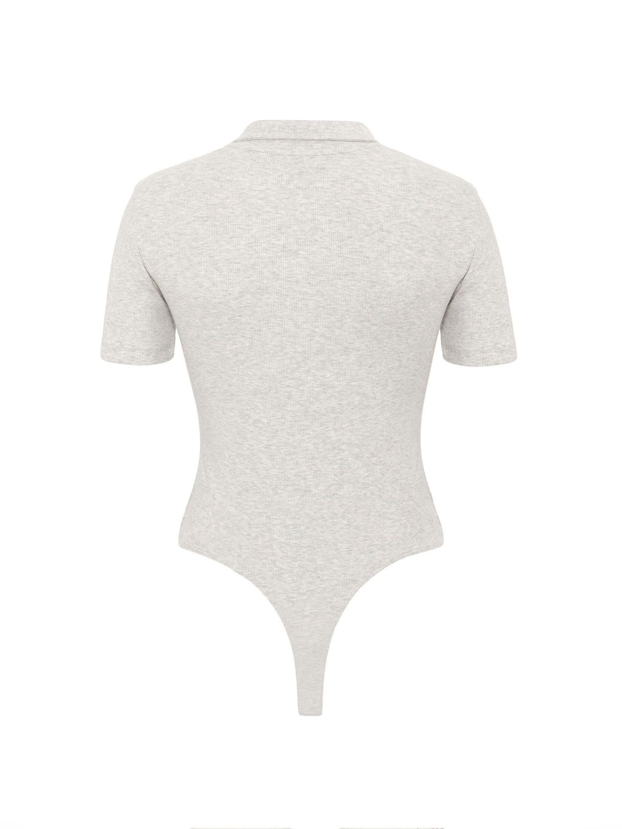 Williot Shirt Bodysuit in Grey