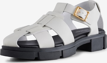 Shoe The Bear Sandalen met riem ' ALVA ' in Wit: voorkant