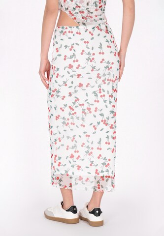 MYMO Φούστα 'Spring Summer' σε λευκό