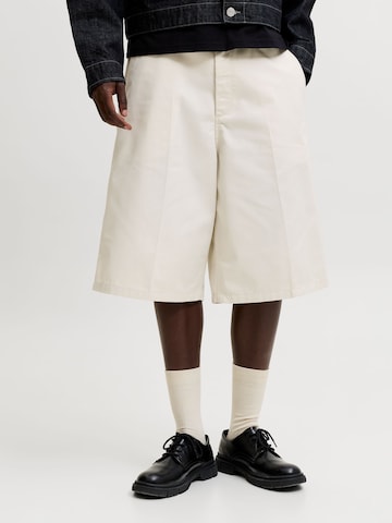 Baggy Pantaloni di JACK & JONES in bianco: frontale