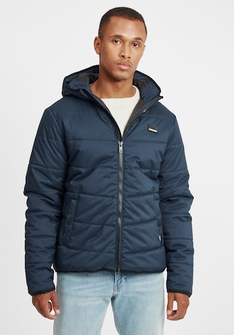 !Solid Winter Jacket 'Atreo' in Blue: front