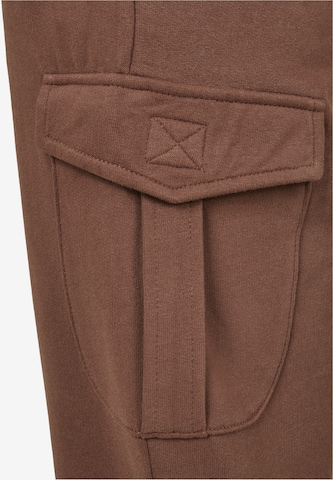 Urban Classics Tapered Cargo Pants in Brown