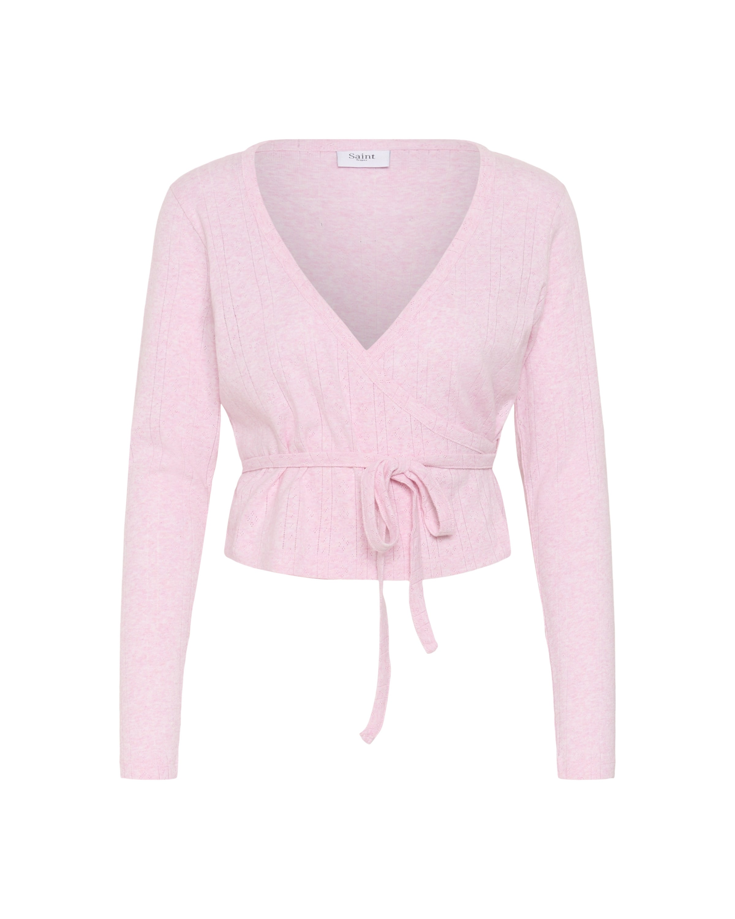 SAINT TROPEZ Gebreid vest in Roze: voorkant