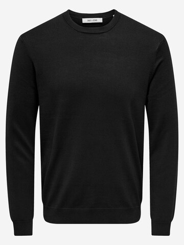 Only & Sons Pullover 'Wyler'‌‌‌‌‌‌‌‌‌‌ in Schwarz: Vorderseite