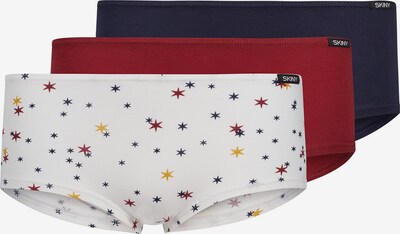 Skiny Underpants in Navy / Yellow / Bordeaux / White, Item view
