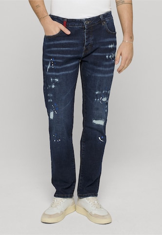 Distorted People Regular Jeans in Blauw: voorkant