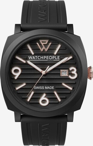 Montre à affichage analogique Watchpeople en noir : devant