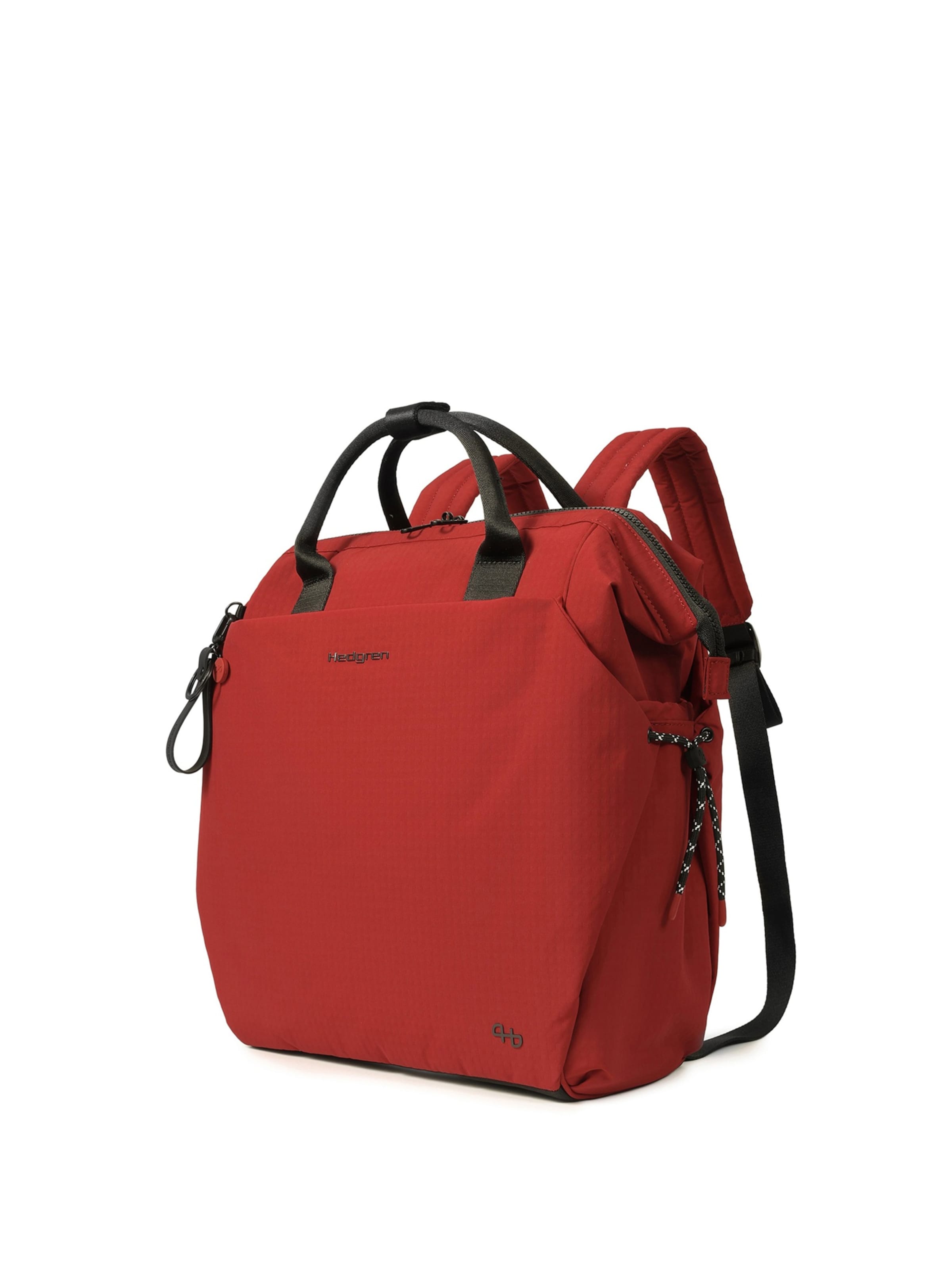 Hedgren Rugzak ' ORIZURU 18,9L ' in Rood: zijkant