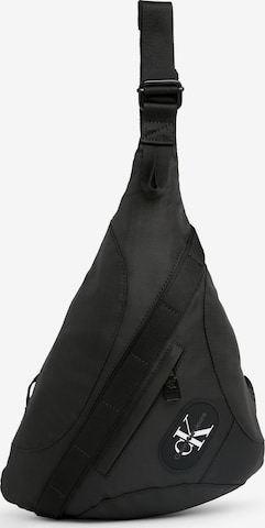 Sac à bandoulière Calvin Klein Jeans en noir : devant