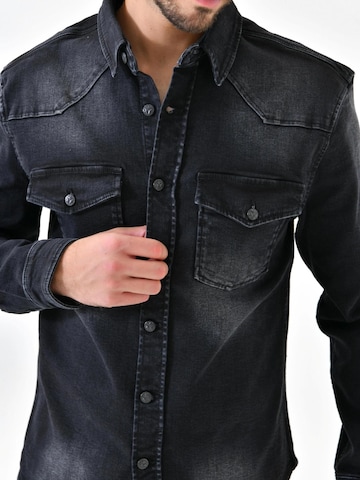 YVZ Denim Between-Season Jacket 'Taurus' in Black
