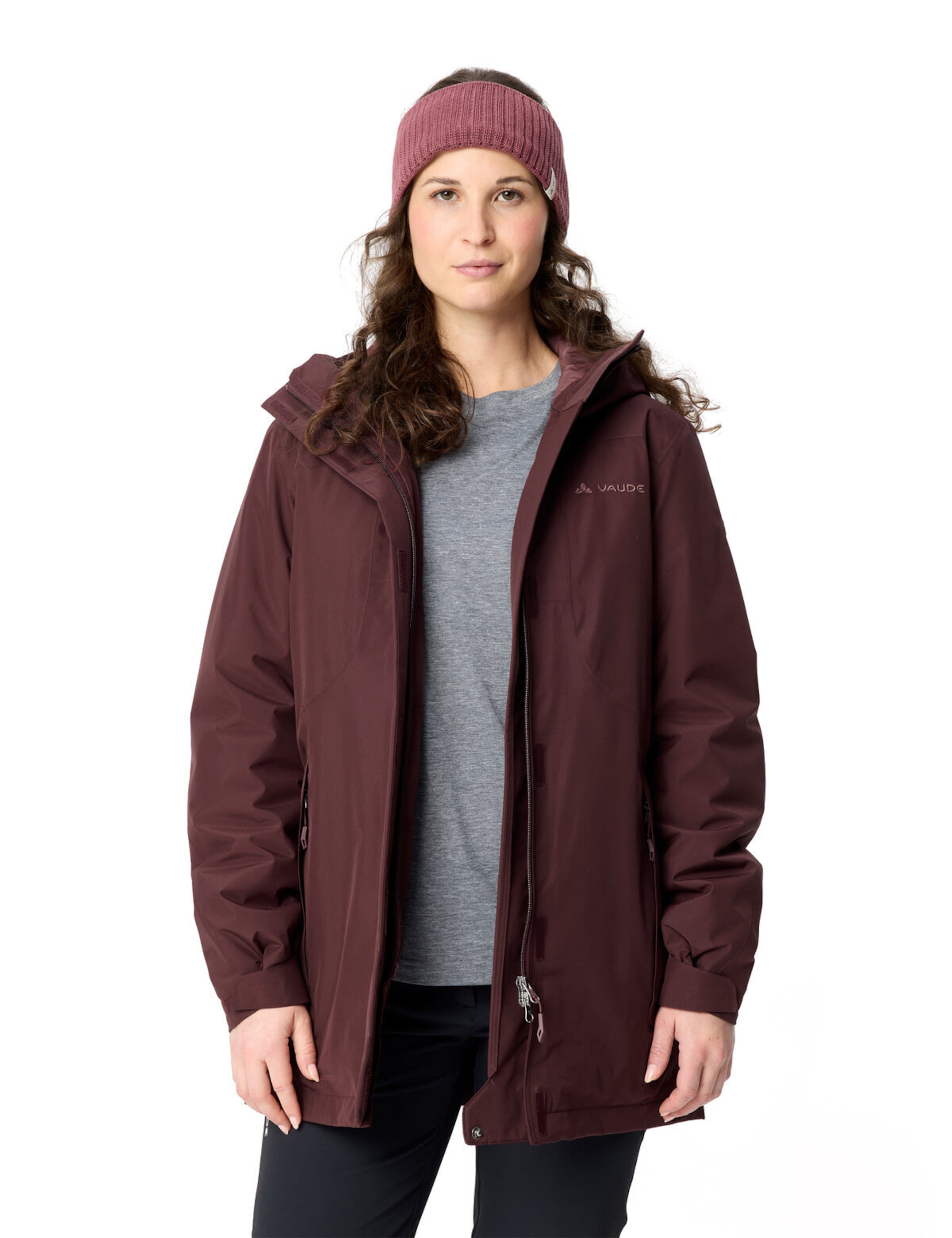 VAUDE Outdoorparka 'Rosemoor' in Rot