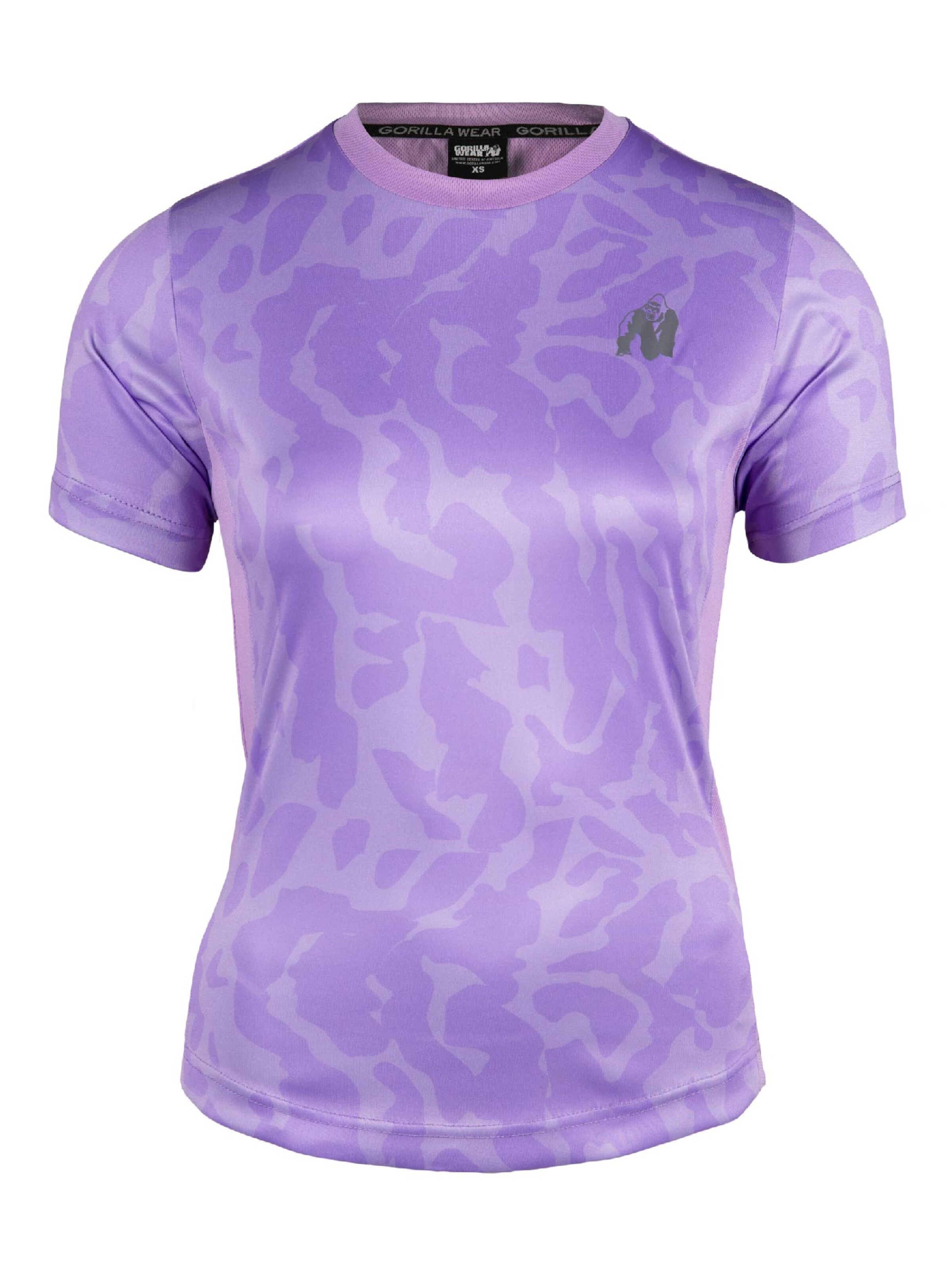 Maglia funzionale 'Raleigh' di Gorilla Wear in lilla: frontale