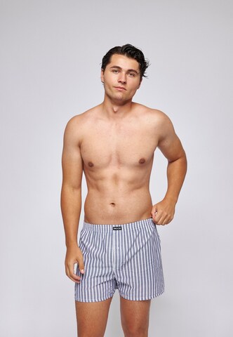 SNOCKS Boxer shorts 'American Woven weit' in Blue: front