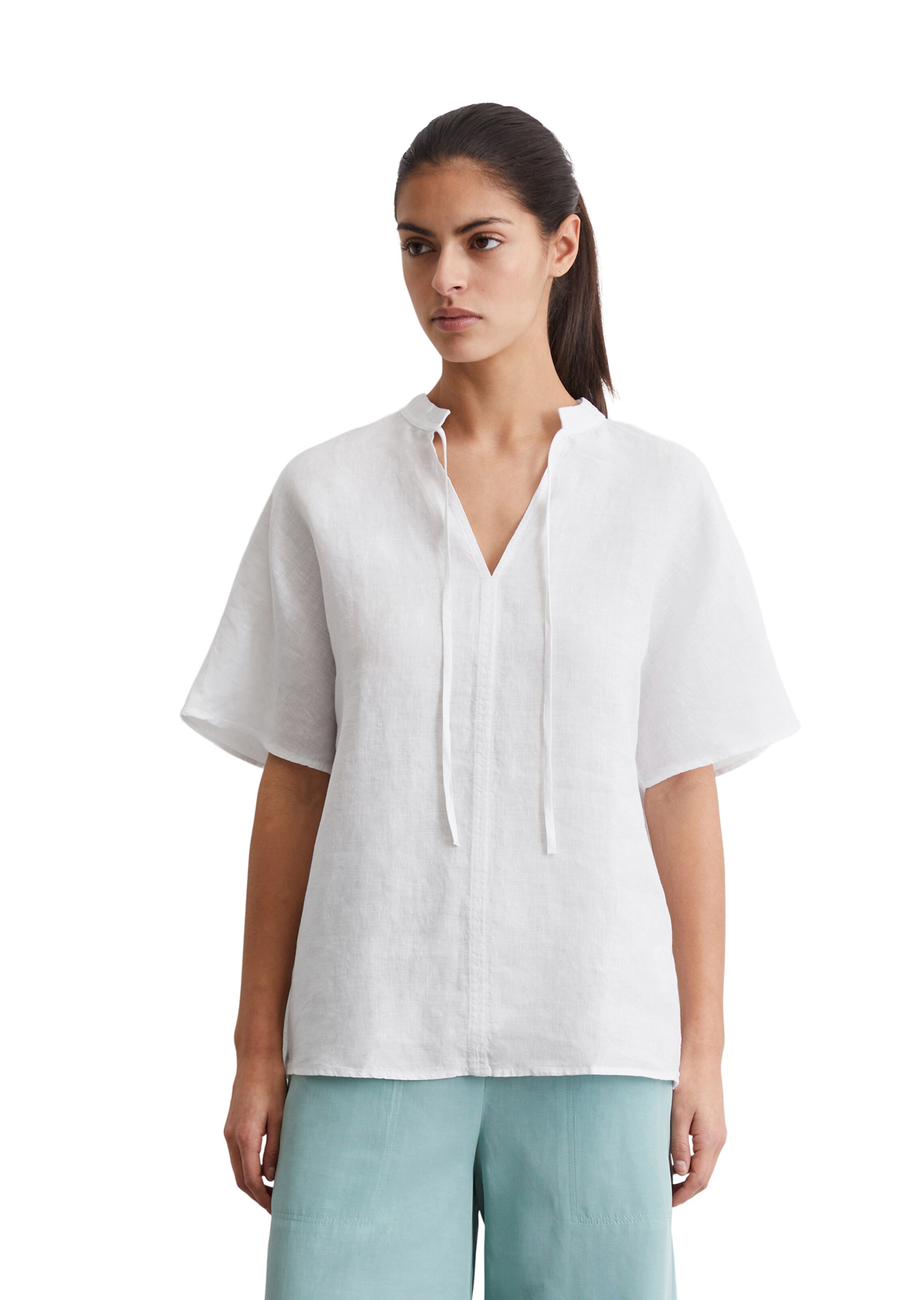 Marc O'Polo Bluse in Weiß: Vorderseite