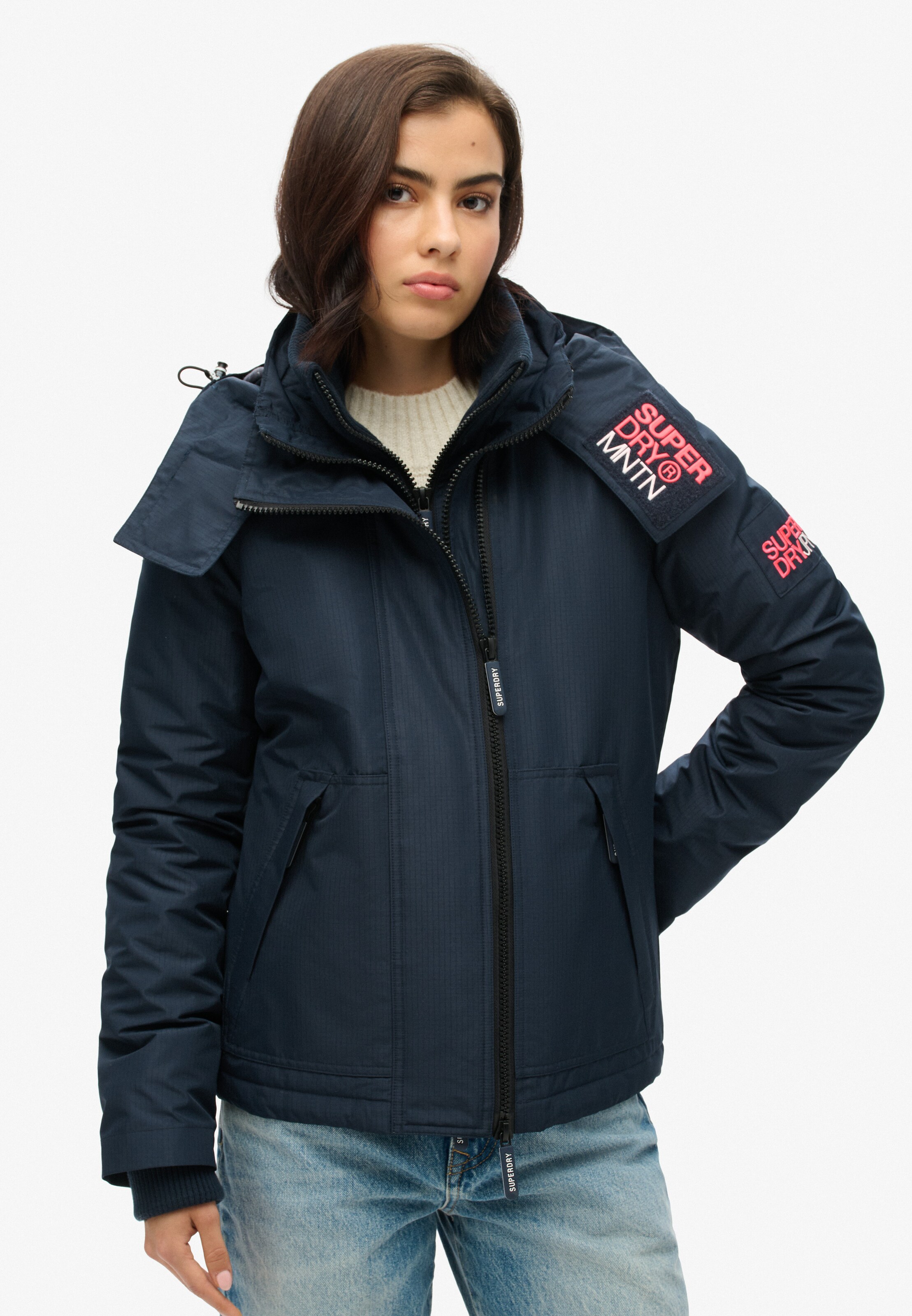 Superdry Kurtka zimowa w kolorze niebieski