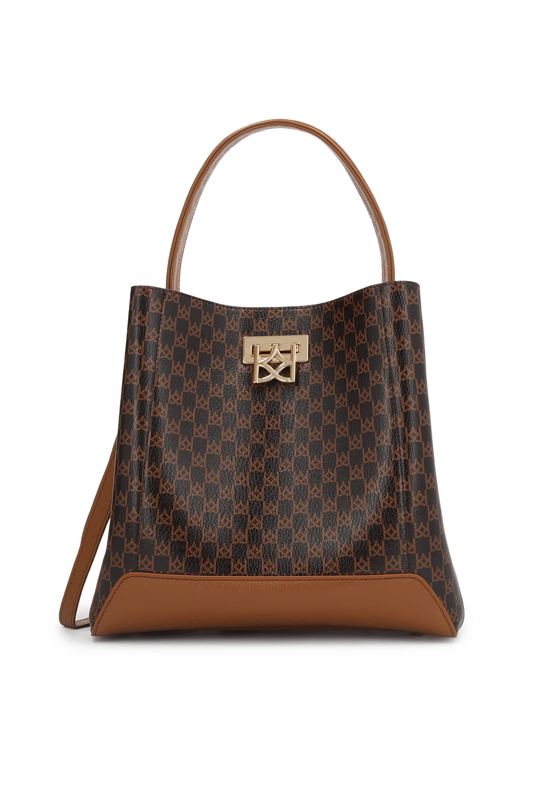 Kazar Handbag in Brown: front