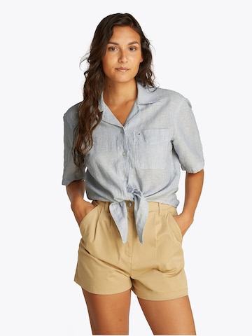 Tommy Jeans Blouse in Grey: front