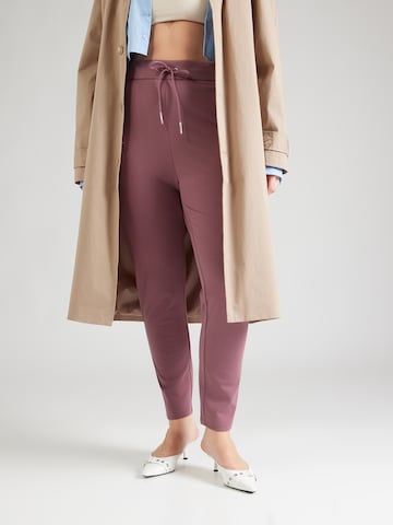 ONLY Carmakoma Конический (Tapered) Штаны 'CARGOLDTRASH' в Коричневый: спереди