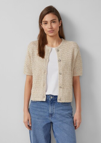 s.Oliver Gebreid vest in Beige