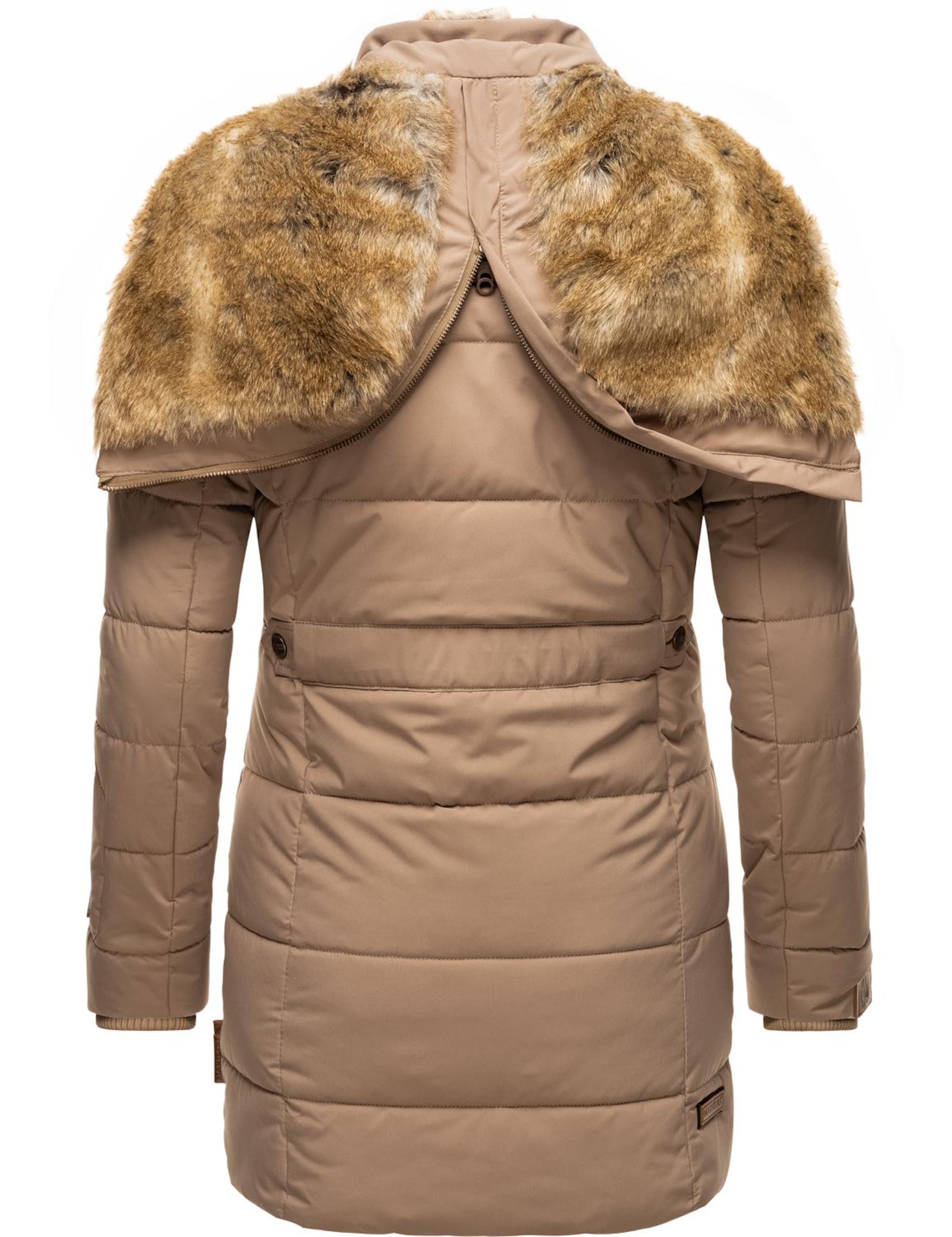 MARIKOO Χειμερινό παλτό σε καφέ