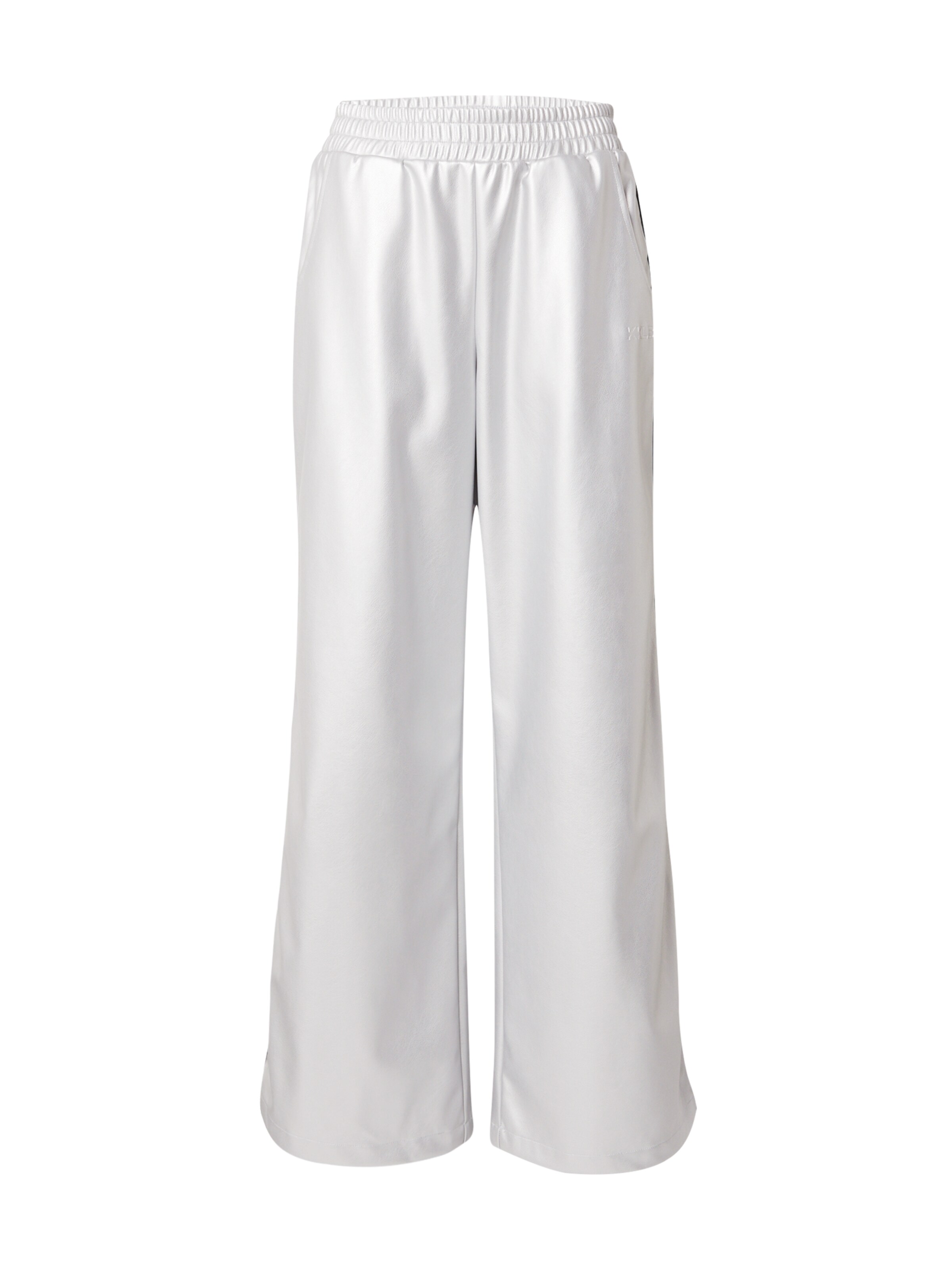 Karo Kauer Wide leg Trousers in Silver: front