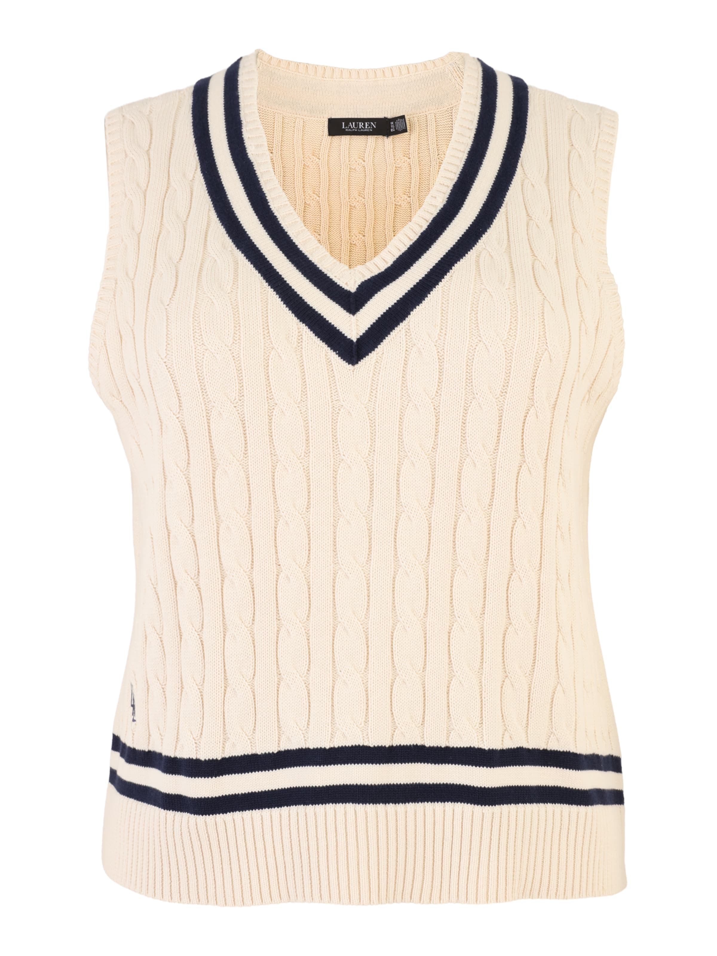 Lauren Ralph Lauren Plus Sweater in Beige: front