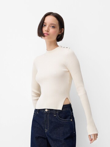 Bershka Pulóver - bézs: elől