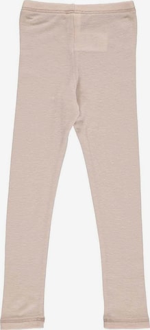 Coupe slim Leggings Müsli by GREEN COTTON en beige