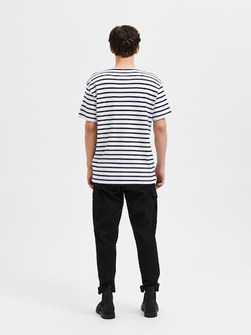 SELECTED HOMME T-Shirt 'Briac' in Weiß