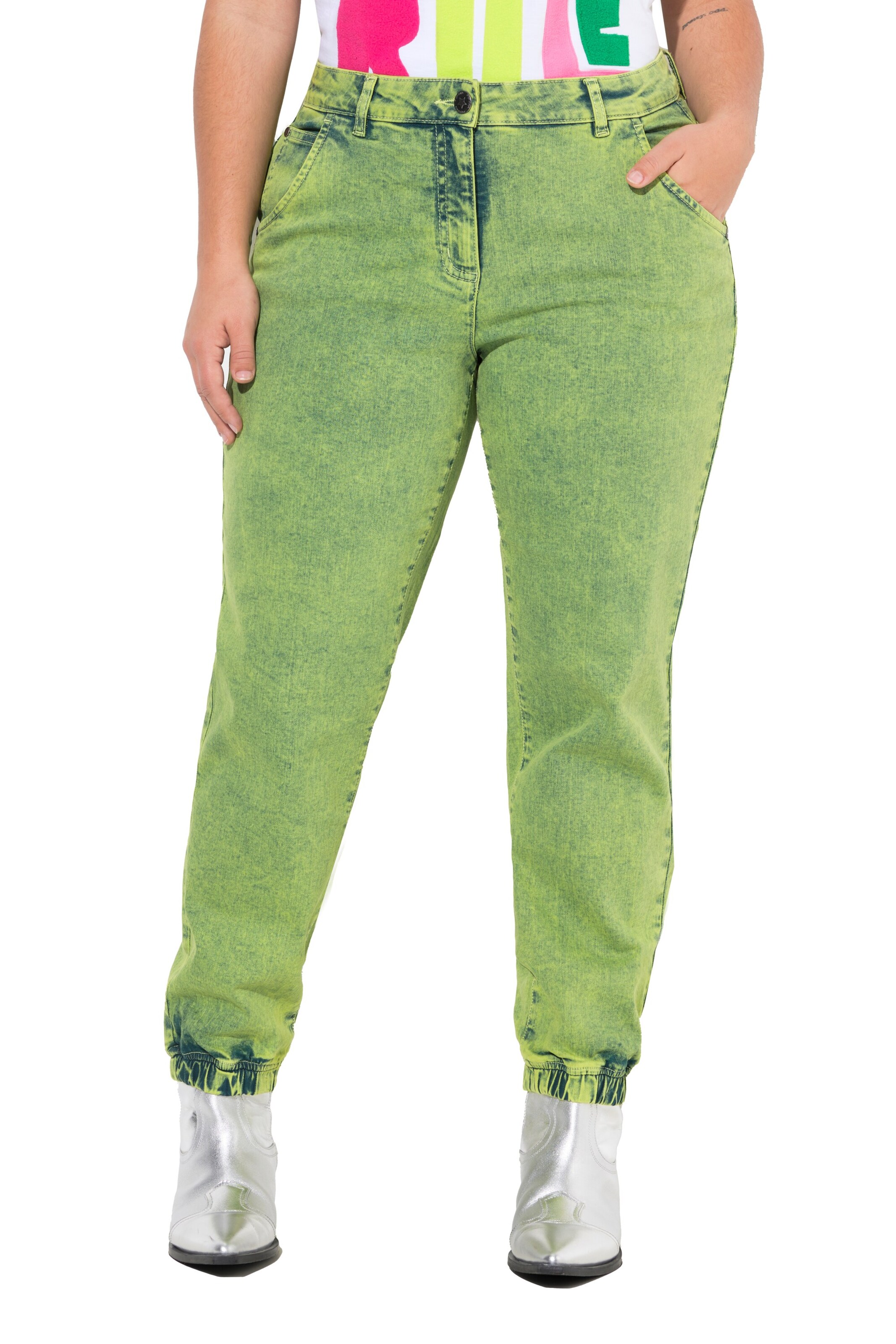 Angel of Style Regular Jeans in Green: front