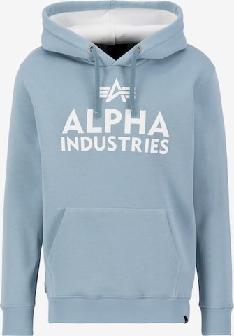 ALPHA INDUSTRIES Tréning póló - szürke: elől