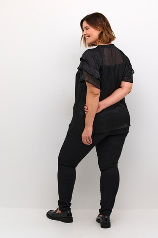KAFFE CURVE Bluse 'Jola' in Schwarz