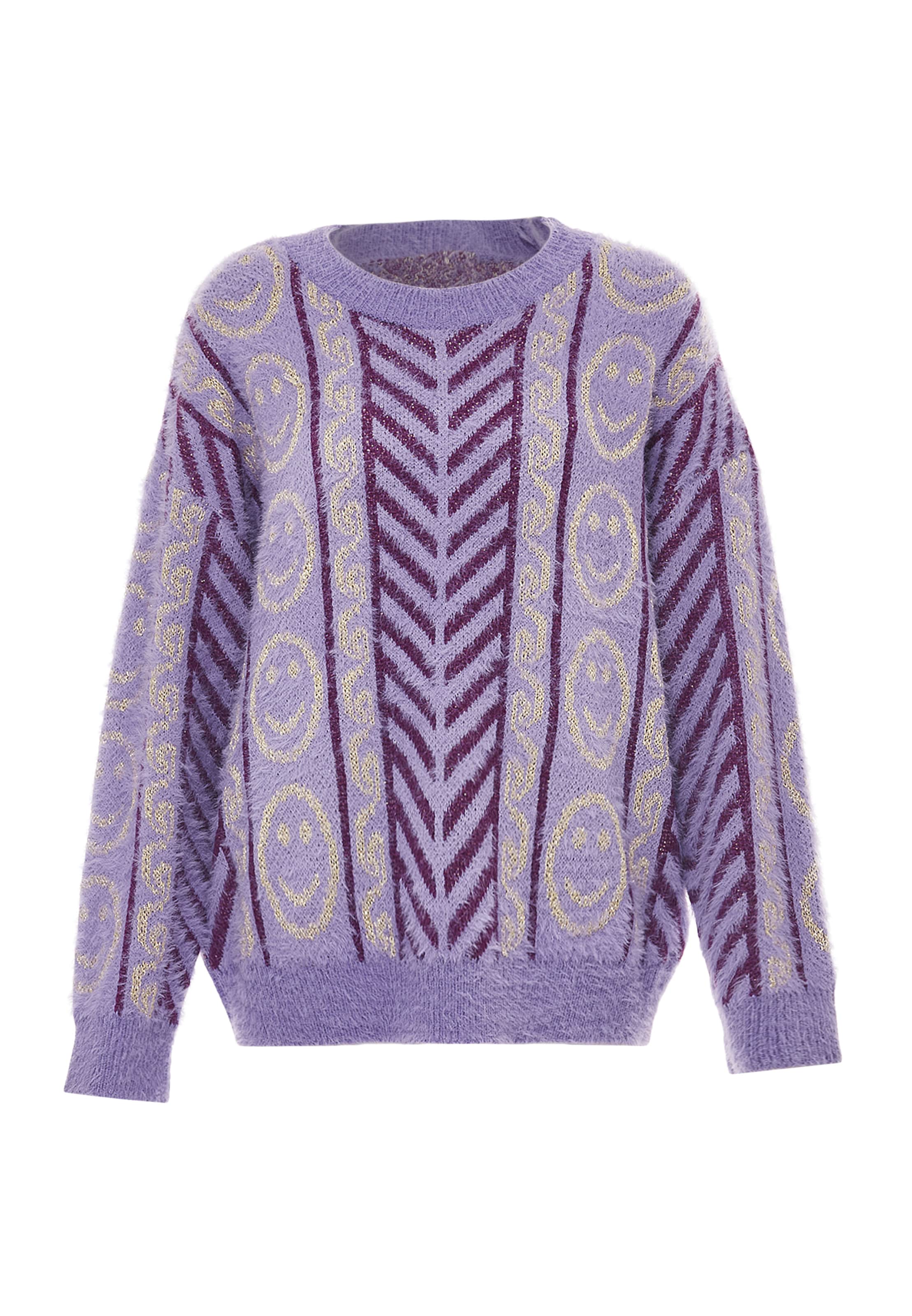 ebeeza Pullover in Lila: Vorderseite